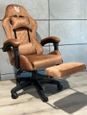 Fotel obrotowy gamingowy HERO POKER PRO BROWN ALCANTARA Prototype
