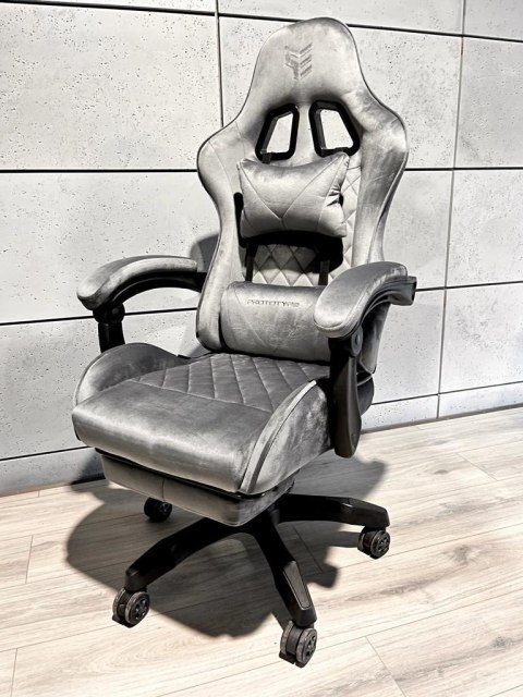 Fotel obrotowy gamingowy HERO POKER PRO GREY ALCANTARA Prototype Fotel obrotowy gamingowy HERO POKER PRO GREY ALCANTARA Prototype