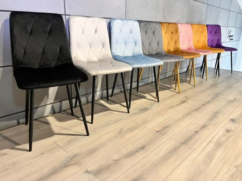 Krzesła tapicerowane BORGO VELVET zestaw 4 sztuk kolory do wyboru Lugano Krzesła tapicerowane BORGO VELVET zestaw 4 sztuk kolory do wyboru Lugano