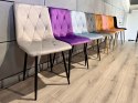 Krzesła tapicerowane BORGO VELVET zestaw 4 sztuk kolory do wyboru Lugano