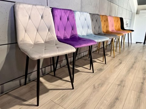 Krzesła tapicerowane BORGO VELVET zestaw 4 sztuk kolory do wyboru Lugano Krzesła tapicerowane BORGO VELVET zestaw 4 sztuk kolory do wyboru Lugano