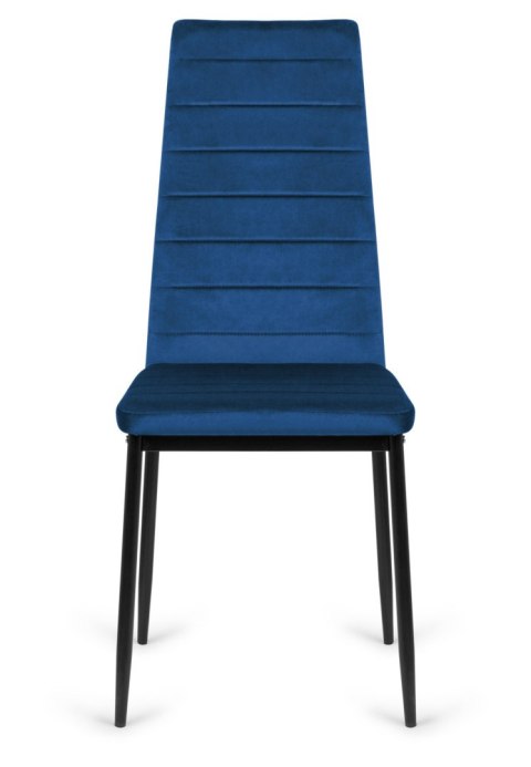 Krzesła tapicerowane zestaw 4 VALVA LINE VELVET BLUE Lugano Krzesła tapicerowane zestaw 4 VALVA LINE VELVET BLUE Lugano