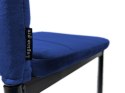 Krzesła tapicerowane zestaw 4 VALVA LINE VELVET BLUE Lugano
