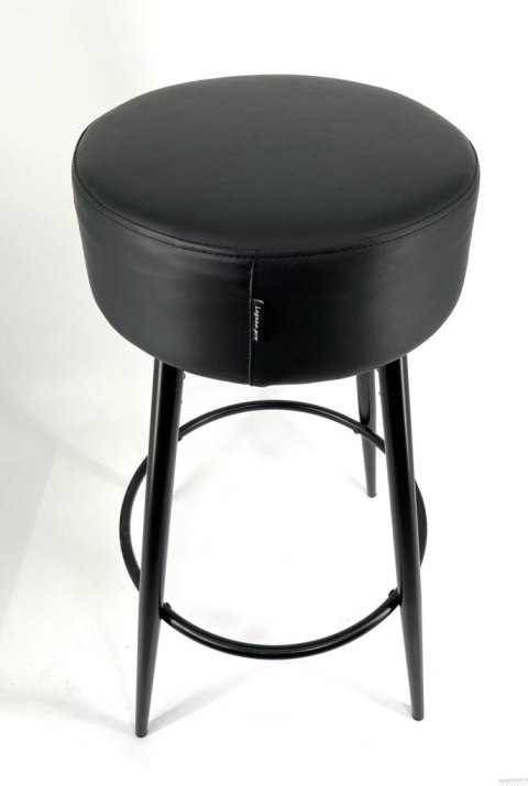 Krzesło barowe ASTI BLACK PU hoker BAR Lugano Krzesło barowe ASTI BLACK PU hoker BAR Lugano