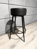 Krzesło barowe ASTI BLACK PU hoker BAR Lugano