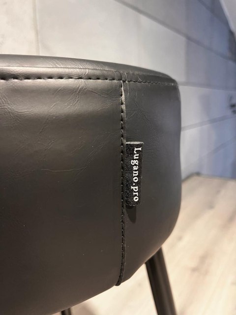 Krzesło barowe ASTI BLACK PU hoker BAR Lugano Krzesło barowe ASTI BLACK PU hoker BAR Lugano