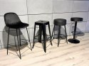 Krzesło barowe ASTI BLACK PU hoker BAR Lugano