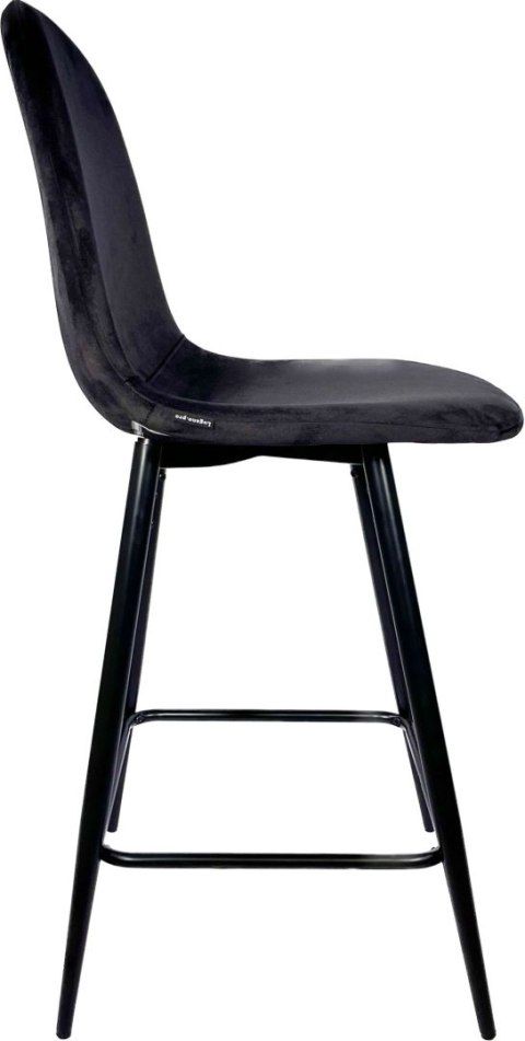 Krzesło barowe AVA BLACK VELVET hoker BAR Lugano Krzesło barowe AVA BLACK VELVET hoker BAR Lugano