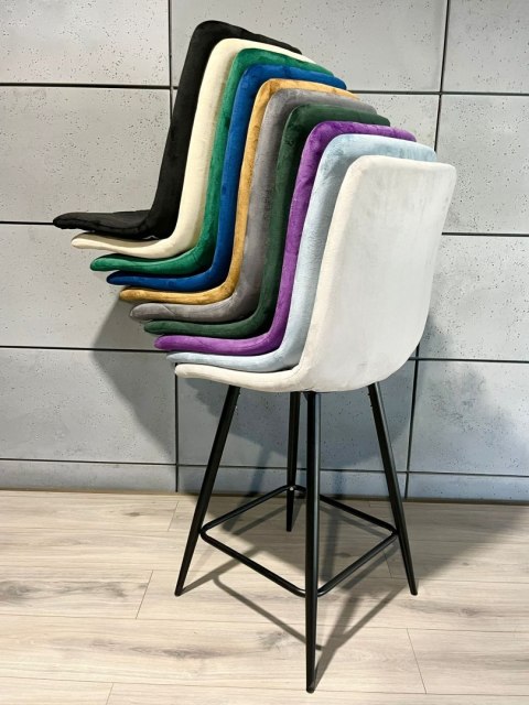 Krzesło barowe AVA BORGO BAR VELVET NICE hoker Lugano Krzesło barowe AVA BORGO BAR VELVET NICE hoker Lugano
