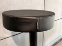 Krzesło barowe SMILE BAR BLACK PU hoker OUTLET Lugano