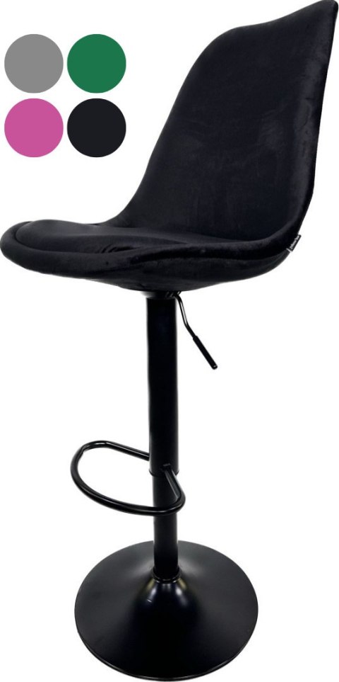 Krzesło barowe SMILE MONZA NICE VELVET hoker Lugano Krzesło barowe SMILE MONZA NICE VELVET hoker Lugano