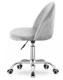 Krzesło obrotowe GLORIA OFFICE LIGHT GREY VELVET Lugano