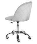 Krzesło obrotowe GLORIA OFFICE LIGHT GREY VELVET Lugano