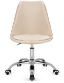 Krzesło obrotowe MONZA OFFICE Beige Velvet Lugano