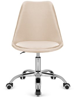 Krzesło obrotowe MONZA OFFICE Beige Velvet Lugano