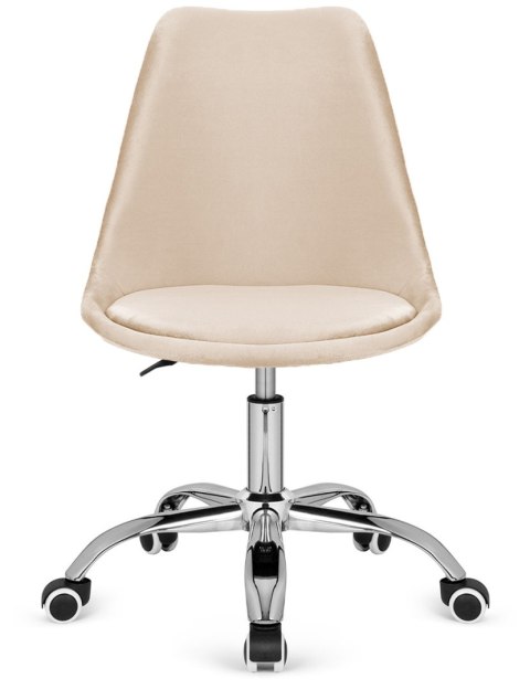 Krzesło obrotowe MONZA OFFICE Beige Velvet Lugano Krzesło obrotowe MONZA OFFICE Beige Velvet Lugano