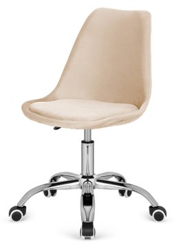 Krzesło obrotowe MONZA OFFICE Beige Velvet Lugano