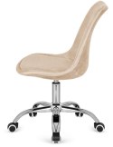 Krzesło obrotowe MONZA OFFICE Beige Velvet Lugano