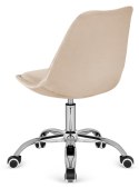 Krzesło obrotowe MONZA OFFICE Beige Velvet Lugano
