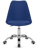 Krzesło obrotowe MONZA OFFICE Blue Velvet Lugano