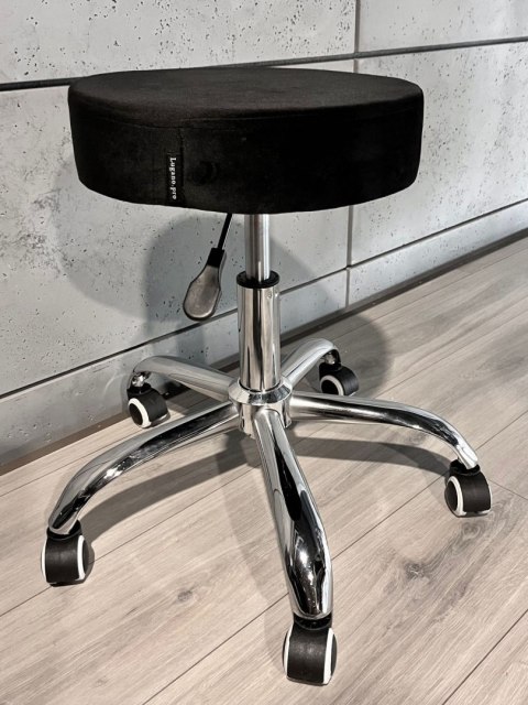 Krzesło obrotowe SIMPLE OFFICE BLACK VELVET Lugano Krzesło obrotowe SIMPLE OFFICE BLACK VELVET Lugano