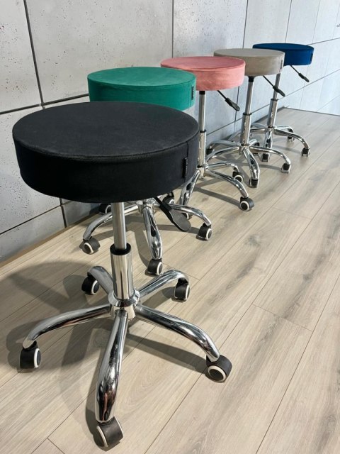 Krzesło obrotowe SIMPLE OFFICE BLACK VELVET Lugano Krzesło obrotowe SIMPLE OFFICE BLACK VELVET Lugano