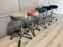Krzesło obrotowe SIMPLE OFFICE GREY VELVET Lugano
