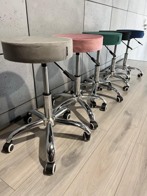 Krzesło obrotowe SIMPLE OFFICE GREY VELVET Lugano Krzesło obrotowe SIMPLE OFFICE GREY VELVET Lugano