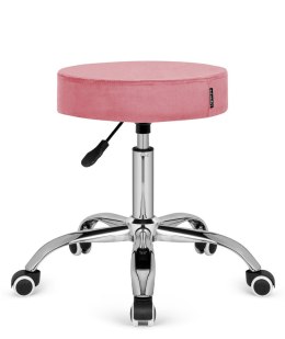 Krzesło obrotowe SIMPLE OFFICE PINK VELVET Lugano