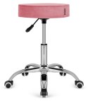 Krzesło obrotowe SIMPLE OFFICE PINK VELVET Lugano