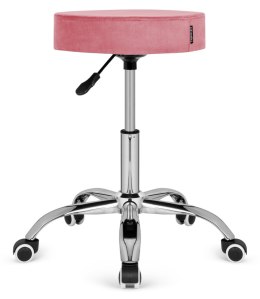 Krzesło obrotowe SIMPLE OFFICE PINK VELVET Lugano