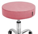 Krzesło obrotowe SIMPLE OFFICE PINK VELVET Lugano