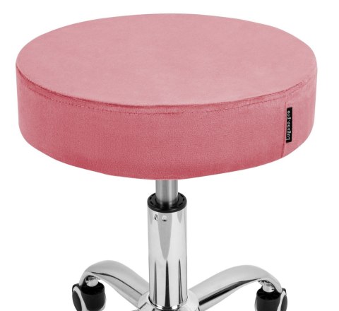 Krzesło obrotowe SIMPLE OFFICE PINK VELVET Lugano Krzesło obrotowe SIMPLE OFFICE PINK VELVET Lugano