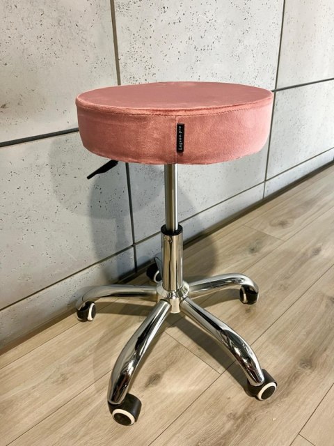 Krzesło obrotowe SIMPLE OFFICE PINK VELVET Lugano Krzesło obrotowe SIMPLE OFFICE PINK VELVET Lugano