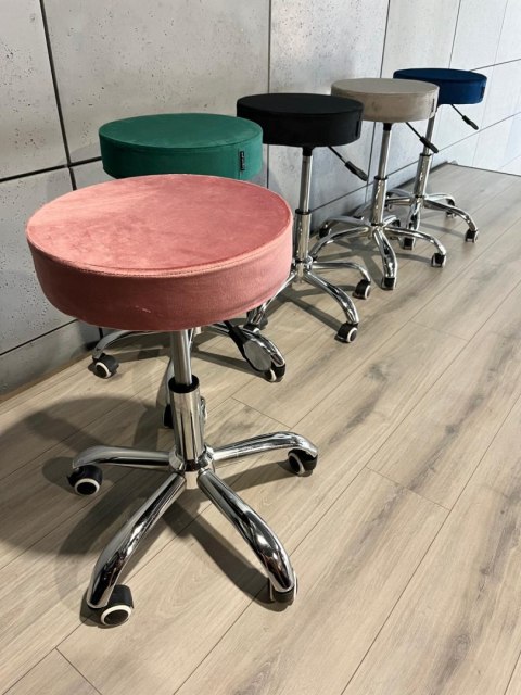 Krzesło obrotowe SIMPLE OFFICE PINK VELVET Lugano Krzesło obrotowe SIMPLE OFFICE PINK VELVET Lugano