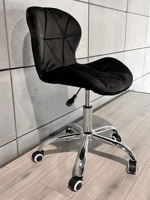 Krzesło obrotowe VASTO OFFICE VELVET BLACK + GREY Lugano Krzesło obrotowe VASTO OFFICE VELVET BLACK + GREY Lugano