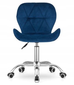 Krzesło obrotowe VASTO OFFICE VELVET BLUE Lugano