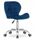Krzesło obrotowe VASTO OFFICE VELVET BLUE Lugano