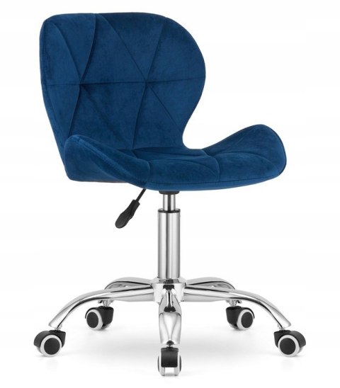 Krzesło obrotowe VASTO OFFICE VELVET BLUE Lugano Krzesło obrotowe VASTO OFFICE VELVET BLUE Lugano