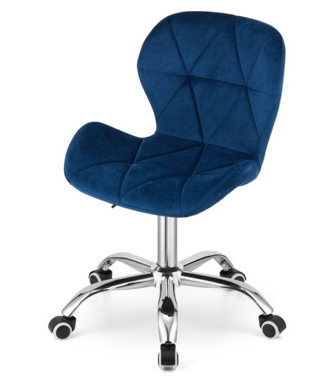 Krzesło obrotowe VASTO OFFICE VELVET BLUE Lugano Krzesło obrotowe VASTO OFFICE VELVET BLUE Lugano