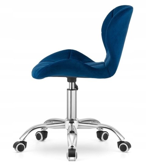 Krzesło obrotowe VASTO OFFICE VELVET BLUE Lugano Krzesło obrotowe VASTO OFFICE VELVET BLUE Lugano