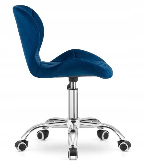 Krzesło obrotowe VASTO OFFICE VELVET BLUE Lugano Krzesło obrotowe VASTO OFFICE VELVET BLUE Lugano