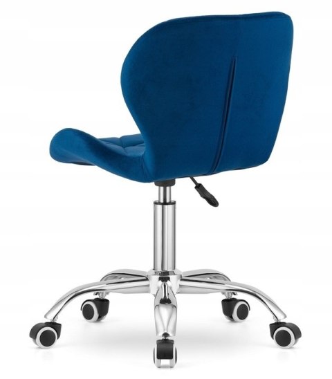 Krzesło obrotowe VASTO OFFICE VELVET BLUE Lugano Krzesło obrotowe VASTO OFFICE VELVET BLUE Lugano
