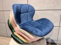 Krzesło obrotowe VASTO OFFICE VELVET BLUE Lugano