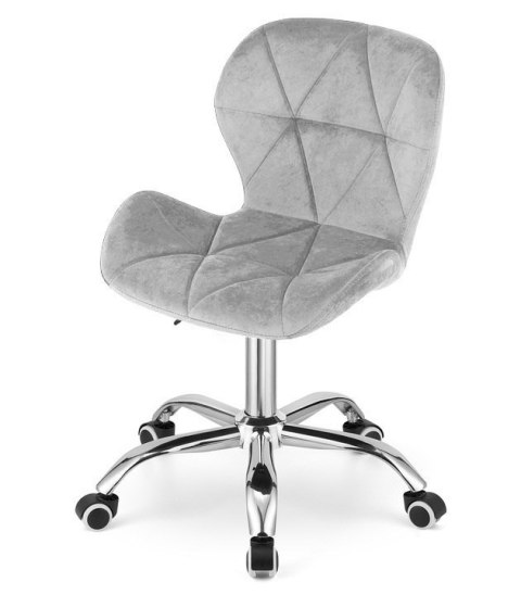 Krzesło obrotowe VASTO OFFICE VELVET GREY Lugano Krzesło obrotowe VASTO OFFICE VELVET GREY Lugano