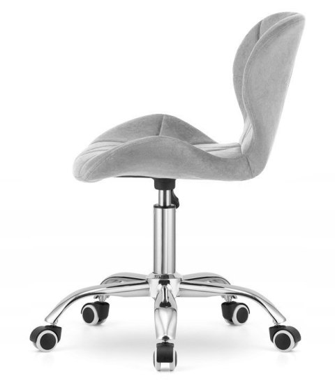 Krzesło obrotowe VASTO OFFICE VELVET GREY Lugano Krzesło obrotowe VASTO OFFICE VELVET GREY Lugano