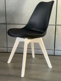 Krzesło skandynawskie MONZA BLACK Pro MILK Lugano