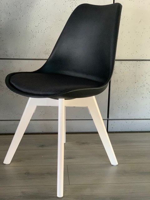 Krzesło skandynawskie MONZA BLACK Pro MILK Lugano Krzesło skandynawskie MONZA BLACK Pro MILK Lugano