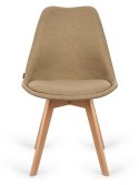 Krzesło skandynawskie MONZA GRANDE BEIGE FABRIC Lugano