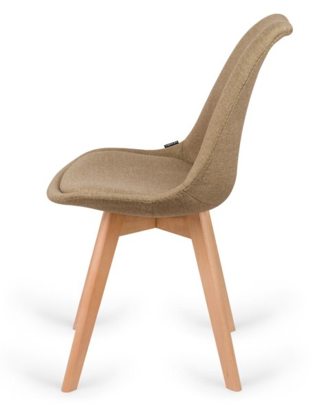 Krzesło skandynawskie MONZA GRANDE BEIGE FABRIC Lugano Krzesło skandynawskie MONZA GRANDE BEIGE FABRIC Lugano